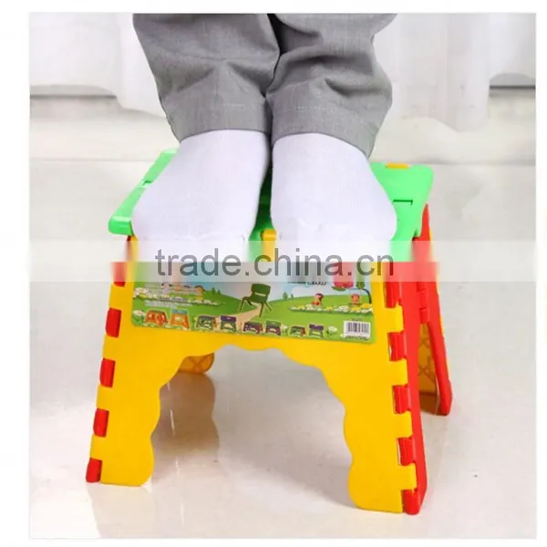 Portable Outdoor Sports Kids Chairs Folding Camping Picnic Step Stool Plastic Foldable Chair Gift for Kid photo-5