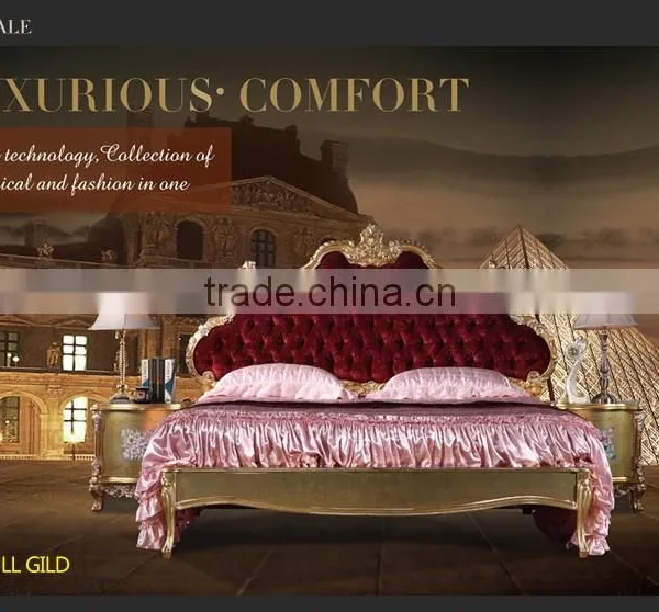 Luxury Classic Bedroom Furniture -leaf Filding Bed Quality Choice photo-3