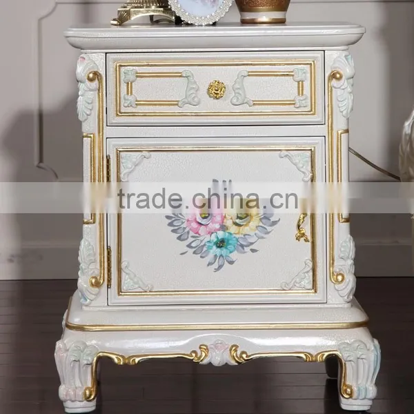 Italian Furniture Reproduction - Baroque Solid Wood Handcraft Bedstand-classic Bedroom Furniture photo-2