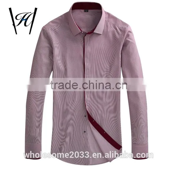 2016 New Style Floral Stripes Work Male Shirts photo-3