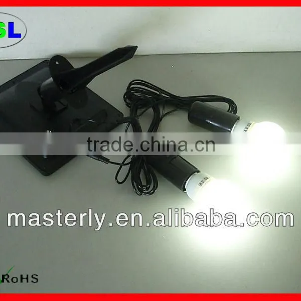 Solar Power Lighting System With 2W Solar Panel Lithium Battery