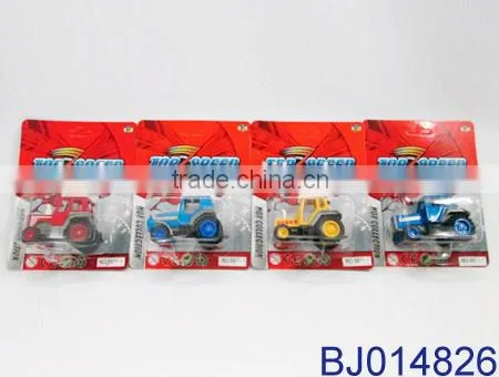 12pcs Metal Pull Back Truck Mini Die Cast Farmer Truck Toy photo-4