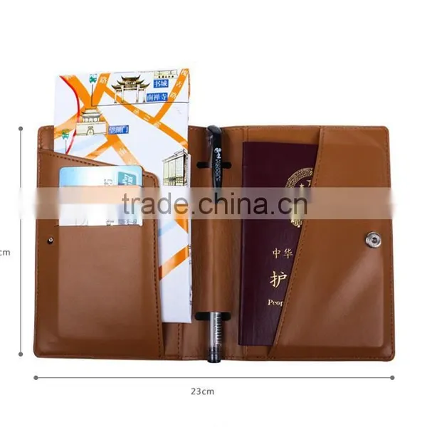 Custom Leather Passport Cover, Wholesale Men Leather Passport Card Holder photo-3