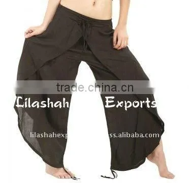 2858 Rayon Trouser Pantalon Pants Side Open Trousers Garments Sarouel Pantalon Latest Trend Hot Selling Products Jaipur Famous
