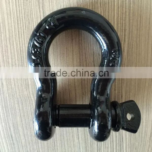 3/4'' D Shackle US Type Shackle for Tow Strap With Black Powder Coating photo-2