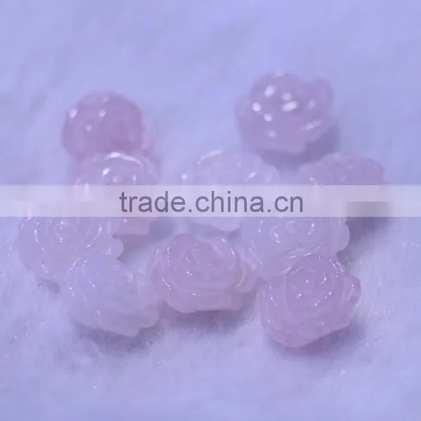10mmX10mm Multi Color Semi Precious Gemstone Rose photo-3