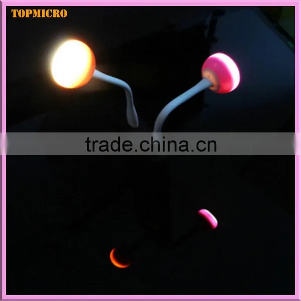 2016 Newest Exquisite Mushroom ID Design MINI Smart USB Led Lamp Data Cable photo-4
