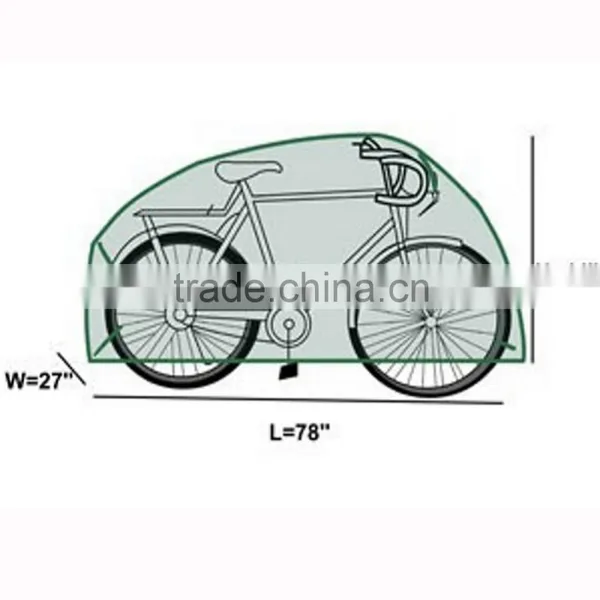 0utdoor Waterproof Polyester Bike Cover Green Color photo-3