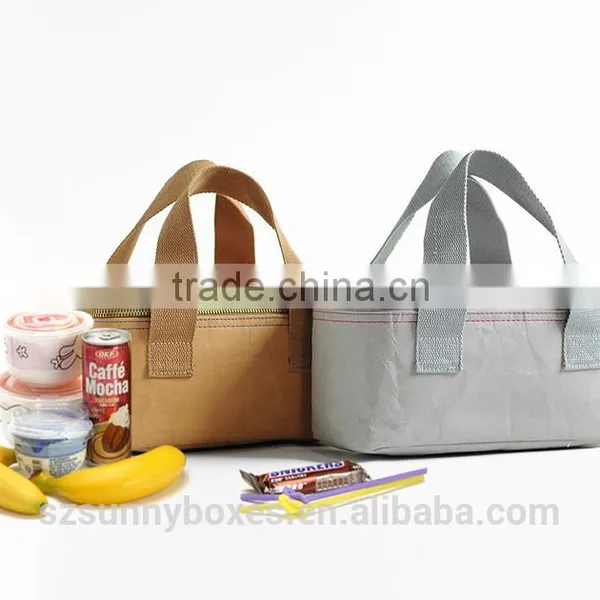 Tyvek Paper Hot Sale Waterproof Lunch Bags With Double Zipper photo-3