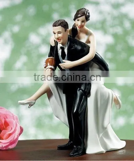 Football Wedding Cake Toppers