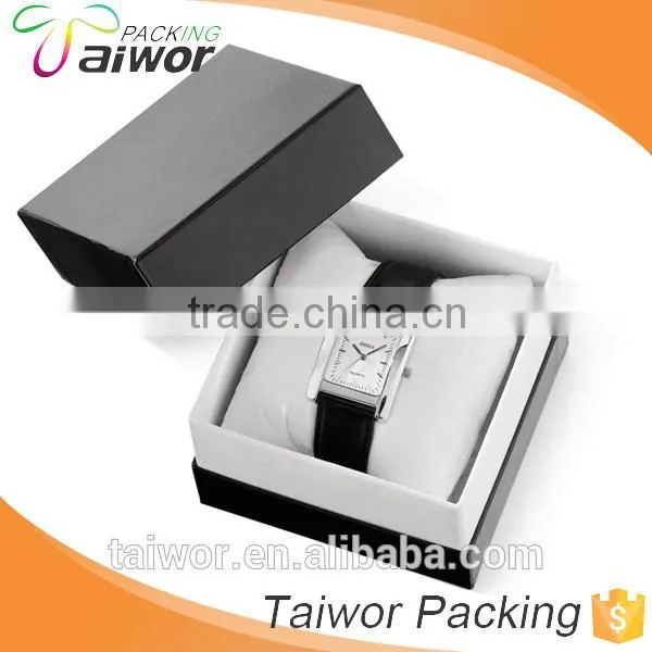 Custom Luxury Watch Box Cardboard Paper Flock Pillow photo-2