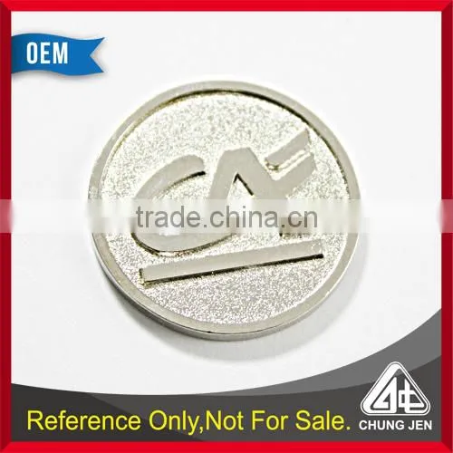 China Supplier Cheap Custom Logo Soft Cloisonne Silver Trolley Coin Euro photo-3