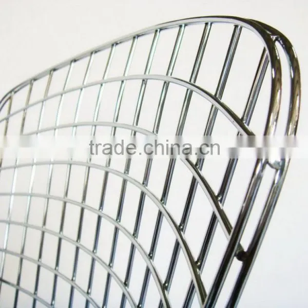 Powder Coated Black Wire Bar Stool With Seat Pad photo-3