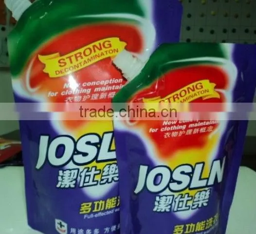 Liquid Detergent Standing Pouch With Handle and Spout photo-4