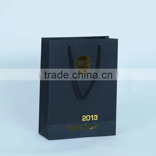 Double Sided Paper Promotion Bag With Braided PP Handles photo-4