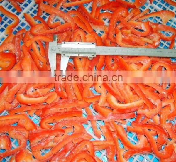 Frozen IQF Red Pepper Dices and Strips