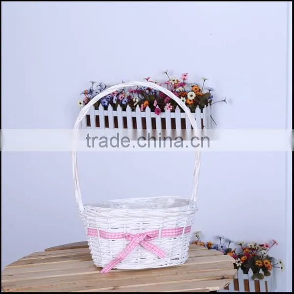 White Cheap Wicker Basket Set photo-6