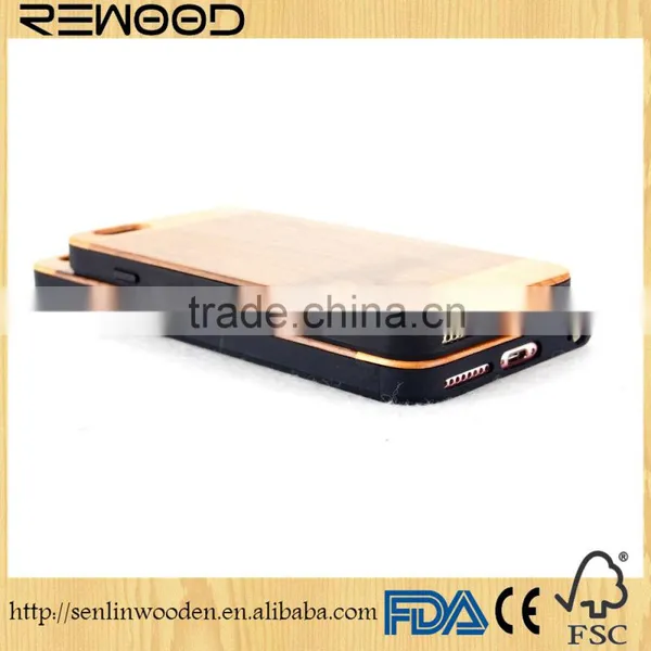 2016 New Arrival Unique Custom Phone Cases for 6/6s Real Wood Sculpture OEM LOGO Phone Cover Case photo-3
