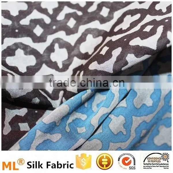 Silk Printed Fabric High Quality photo-2