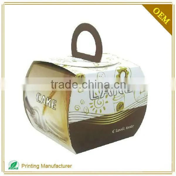 2017 Food Grade Paper Cake Sandwich Box With LOGO Printing photo-5