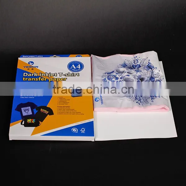 Yesion A4 A3 Inkjet Heat Transfer Printing Paper For 100% Cotton T-shirts photo-3
