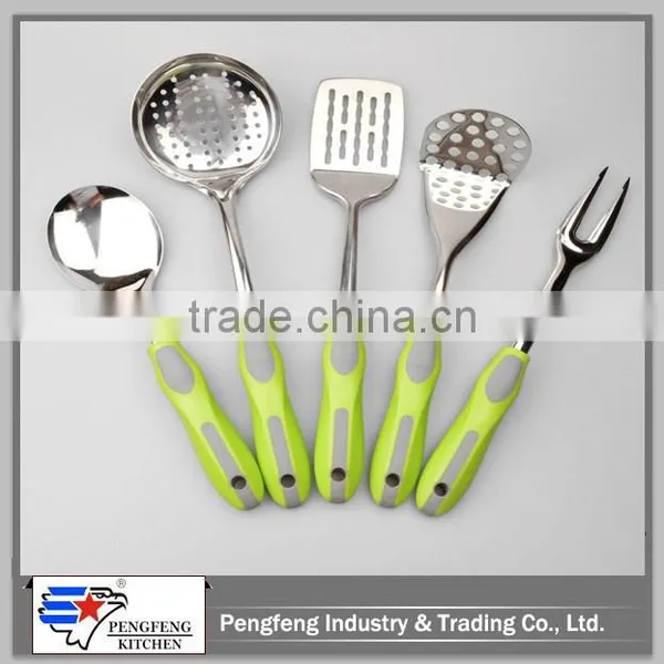 PP Handle Stainless Steel Kitchen Utensil Set photo-2