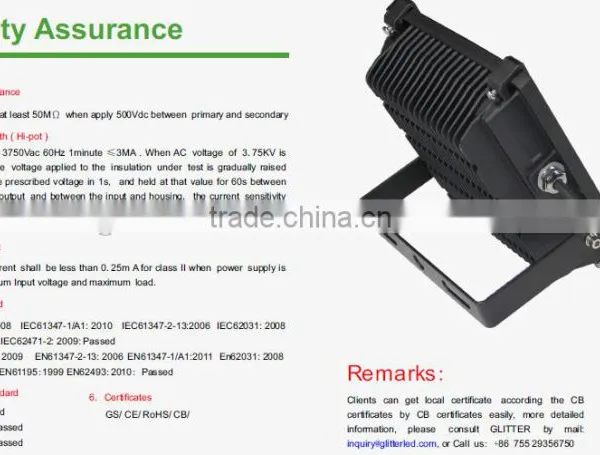 China Product Factory Price 12 Volt 80w Led Floof Lights For Plaza & Gym & Park CE CB SAA RoHS photo-5