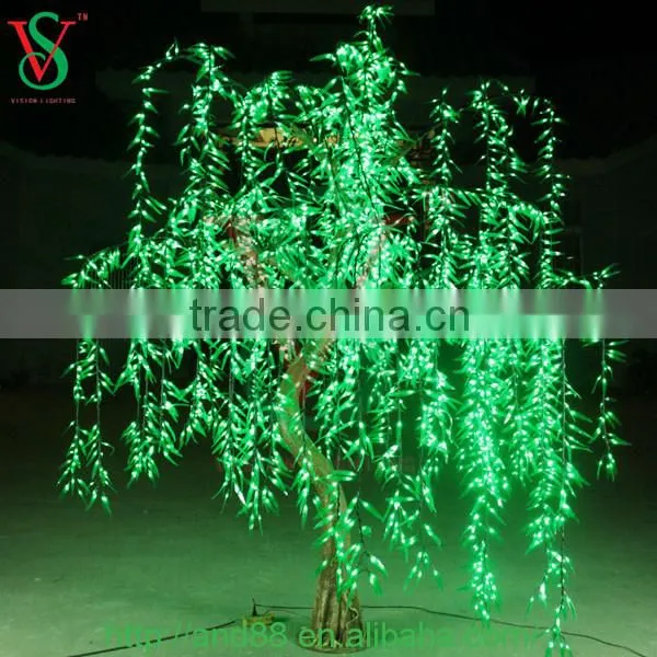 Customized Waterproof Outdoor Christmas Tree Led Willow Tree Light photo-2