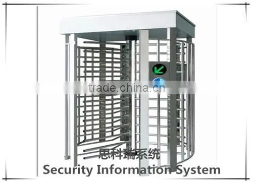 Rfid Card Reader Security Single Lane Full Height Turnstile Gate for Airport Security photo-2