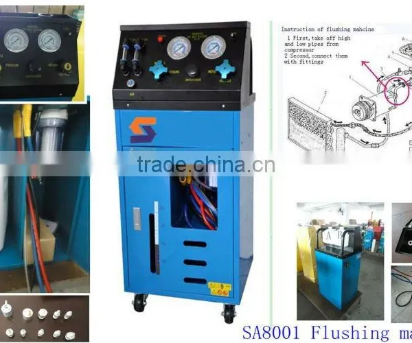Universal A/C Internal Flushing machine (dismantle free)