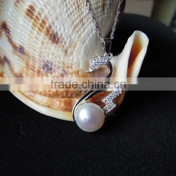 New Fashion Goose Pendant Necklace With Pearl Hot Sale photo-6