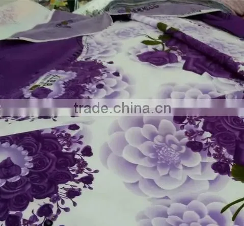 Plant Cashmere Reactive Twill Printed Fabric for Bedding Set/home Textile photo-2