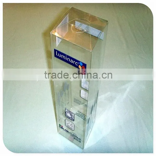 Cheap Factory High Quality Clear Rigid Plastic Square Folding PVC Box photo-3