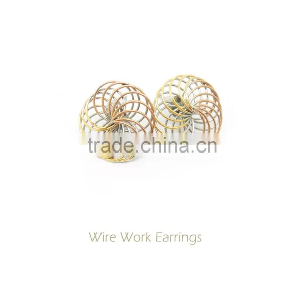 Awesome Wire Work Twisting Geometry Necklace for Women photo-5