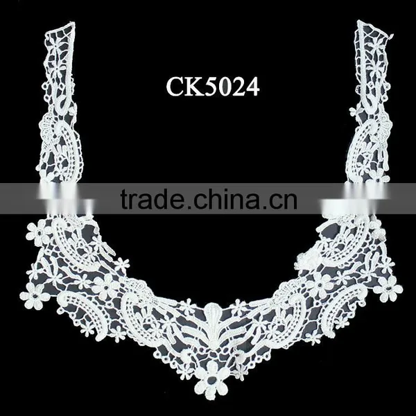 New Design White Cotton Lace Fabric Cotton Embroidery Lace for Dress photo-4