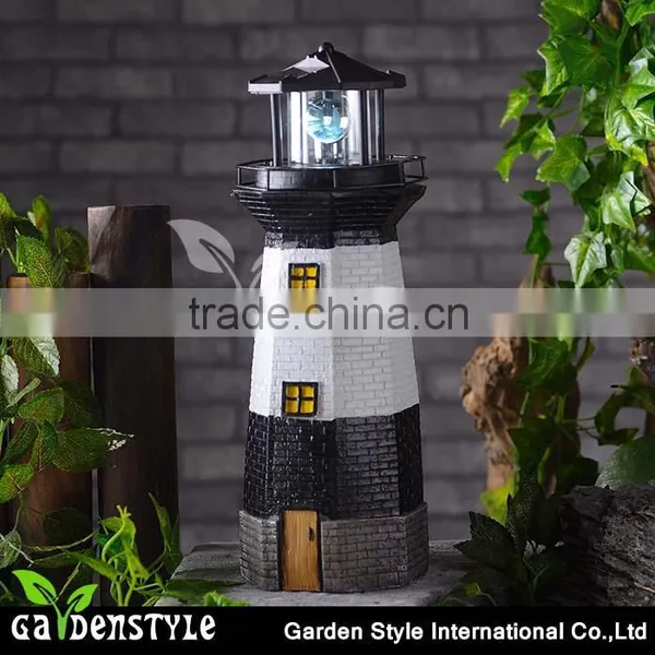 Polyresin light tower sculpture large outdoor christmas lights