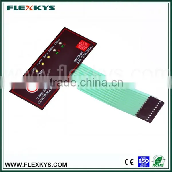 Embossing Key Poly Dome Non-tactile Feedback Led Membrane Switch photo-2
