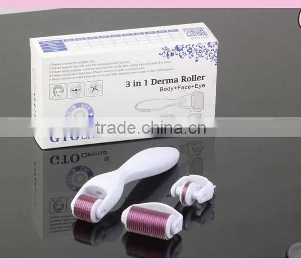Popular 3 in 1 Derma Roller With 180 / 600/ 1200 Needles (CE Approval) photo-6