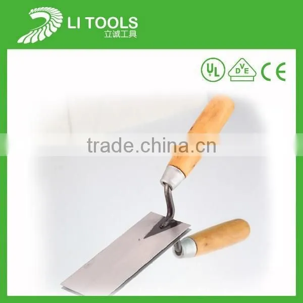High Quality Wood Handle Carbon Steel Bricklaying Trowel photo-6