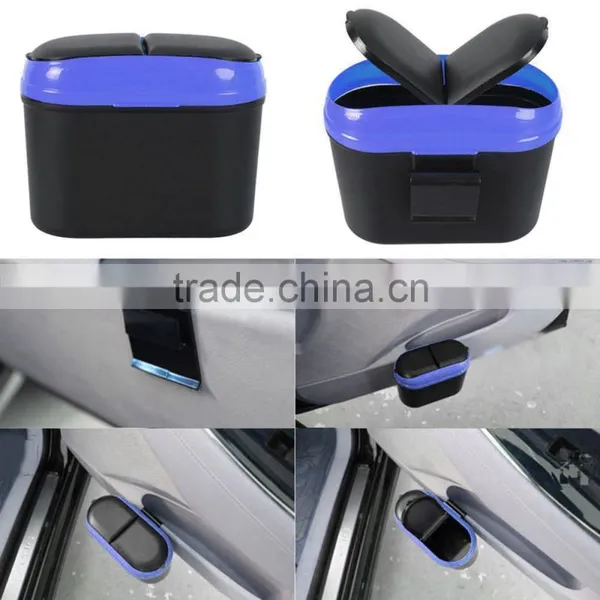 Mini Home Car Auto Trash Can Garbage Dust Holder Box Car Organizer Used In Car Home Office photo-3