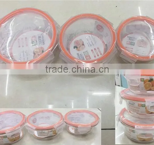 Hot Sale Multifunctional Round Shape Fresh Box for Food Glass Box photo-2