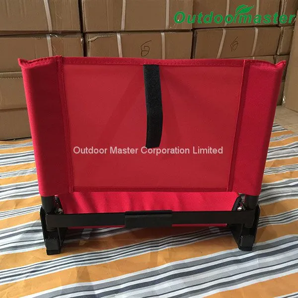 Portable Cheap Take Easy Folding Red Football Stadium Seat photo-3