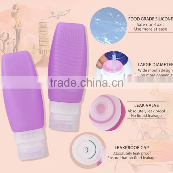 BPA Free TSA Airline Approved Leak Proof Portable Travel Case Essential Bottle photo-4