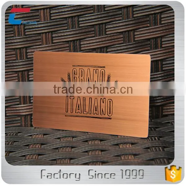 Custom-made Rose Golden Metal Business Cards photo-4