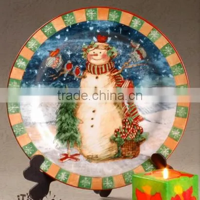 Decorative Ceramic Kids Christmas Plates Cheap photo-3
