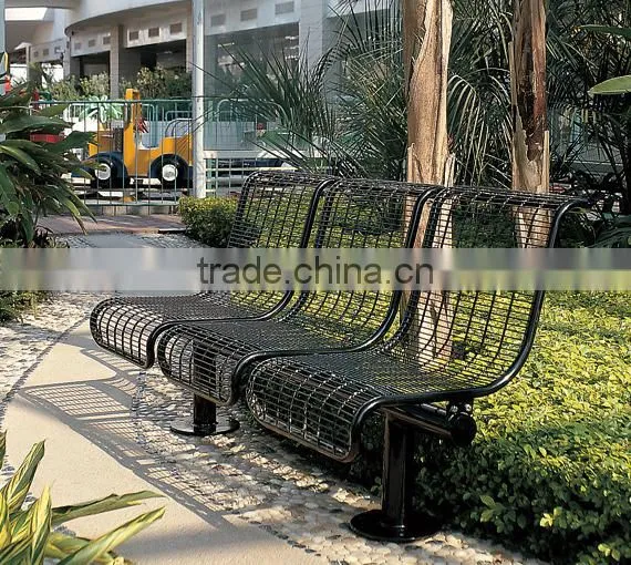 Metal Mesh Chinese Style Garden Bench photo-4