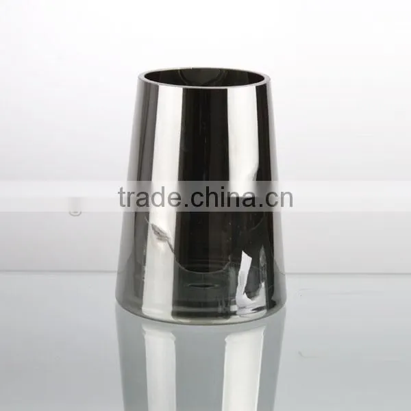 Hand Made Top Grade Home Decor Color Electroplate Glass Vase Style photo-3