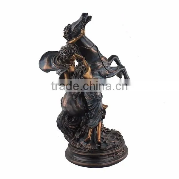 Modern Horse Statue Garden Deocr Lover Erotic Bronze Sculpture photo-5