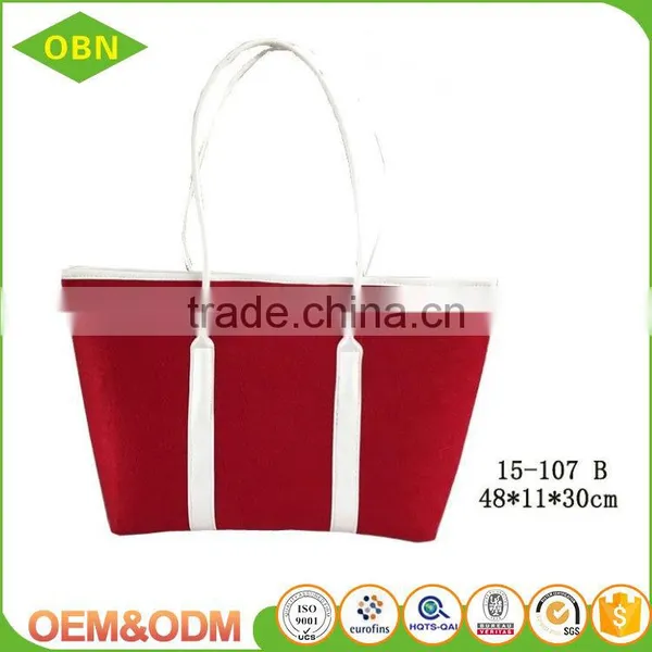 China Wholesale Custom Large Size High Quality for Women Use Felt Handle Bag photo-2