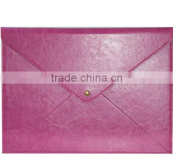 Computer Bag Laptop PU Leather Waterproof Briefcase Rolling Men Laptop Bag photo-4